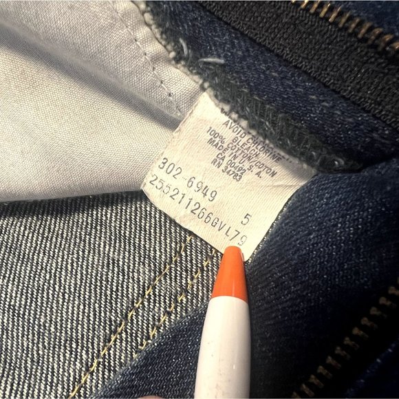 1970s Vintage Lee Riders 5 Pocket - Rivets Denim Jeans- Made in USA UNION LABEL - Picture 8 of 10
